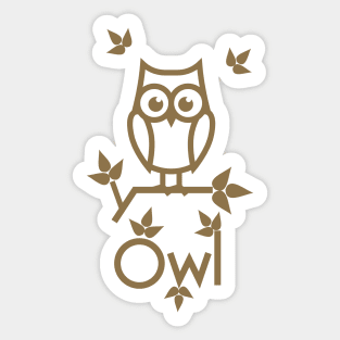 COOL OWL Sticker